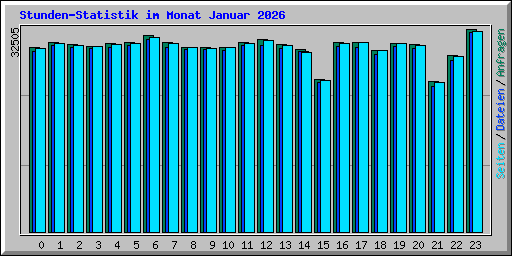Stunden-Statistik im Monat Januar 2026